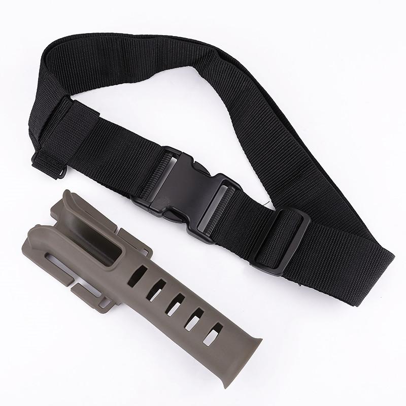 FTK Регулируемый поясной рыболовный ремень Портативный рыболовный ремень Оборудование Легкий рыболовный инструмент коричневый